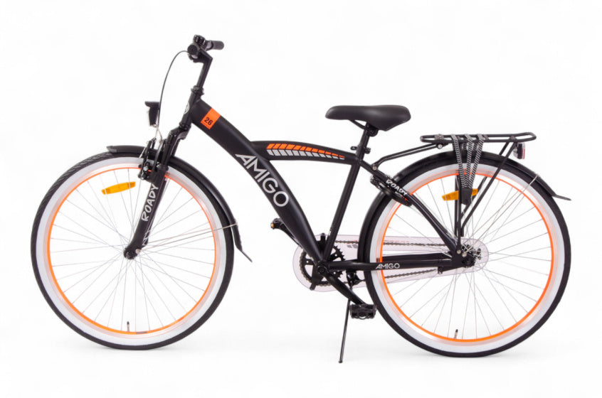 Roady 26 Inch Boys Coaster Brake Black/Orange,