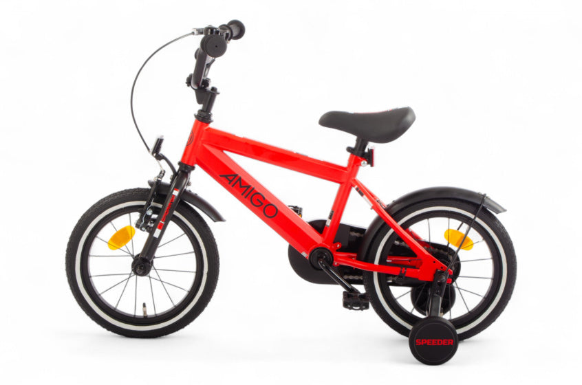 Speeder 14 Inch Boys Coaster Brake Red/Black,