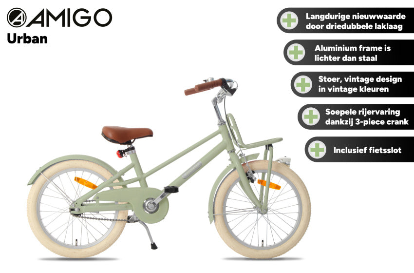 Urban Aluminium Frame 20 Inch Girls Coaster Brake Green, Online σε Προσφορά Outlet Καταστήματος με μεγάλη έκπτωση και στην καλύτερη τιμή