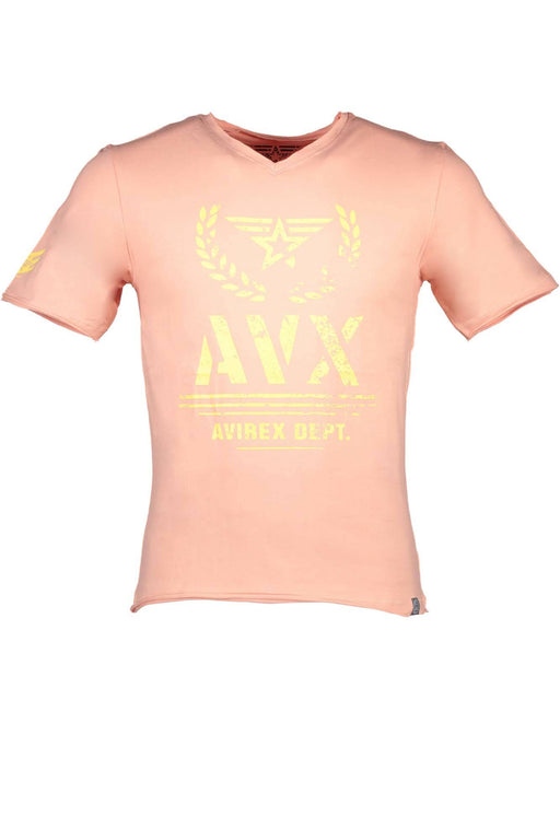 Avx Avirex Dept Mens Short Sleeve T-Shirt Pink
