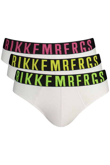 Bikkembergs Mens White Briefs