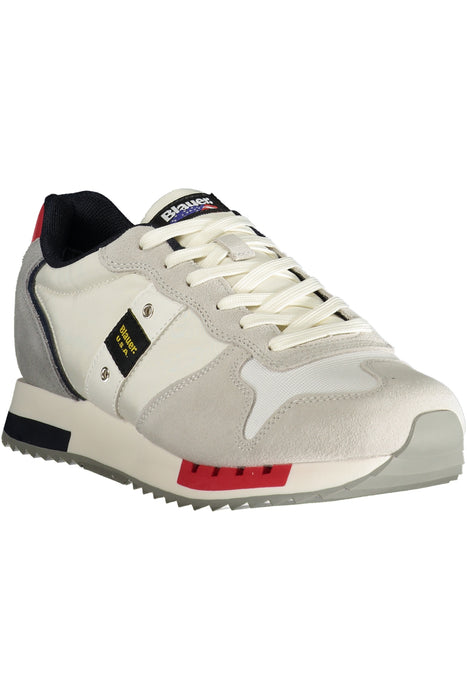 Blauer White Mens Sports Shoes