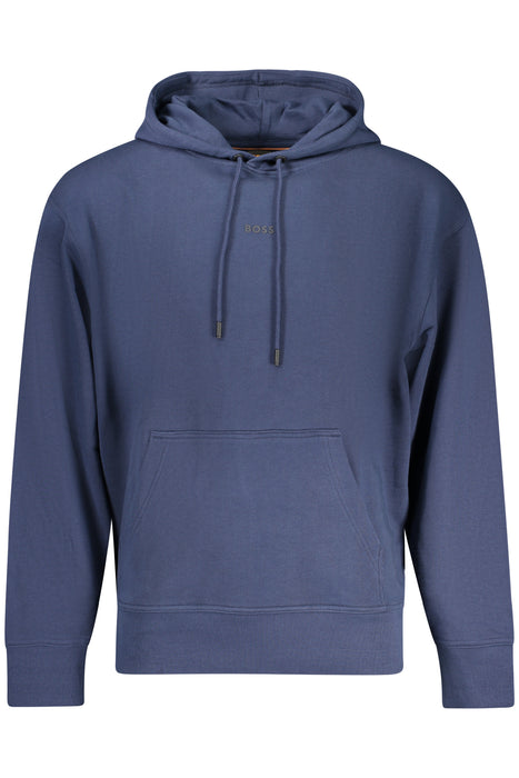 Boss Mens Blue Zip-Up Sweatshirt