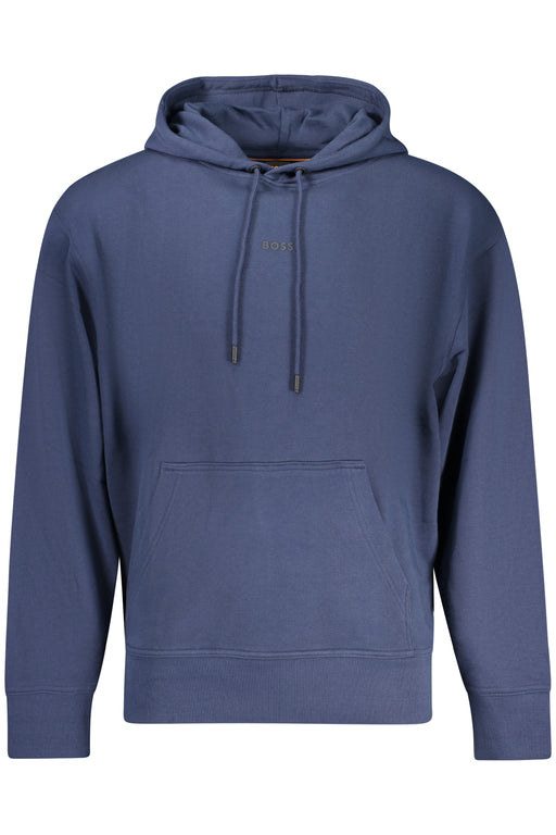 Boss Mens Blue Zip-Up Sweatshirt