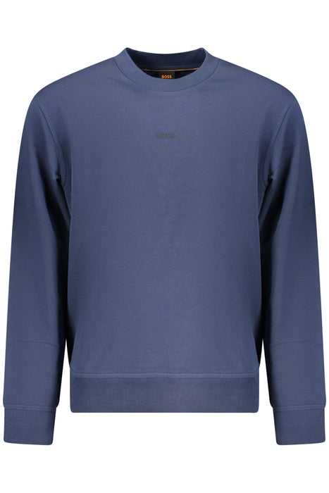 Boss Mens Blue Zip-Up Sweatshirt