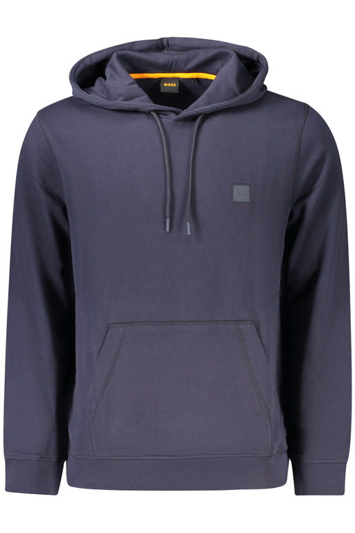 Boss Mens Blue Zip-Up Sweatshirt