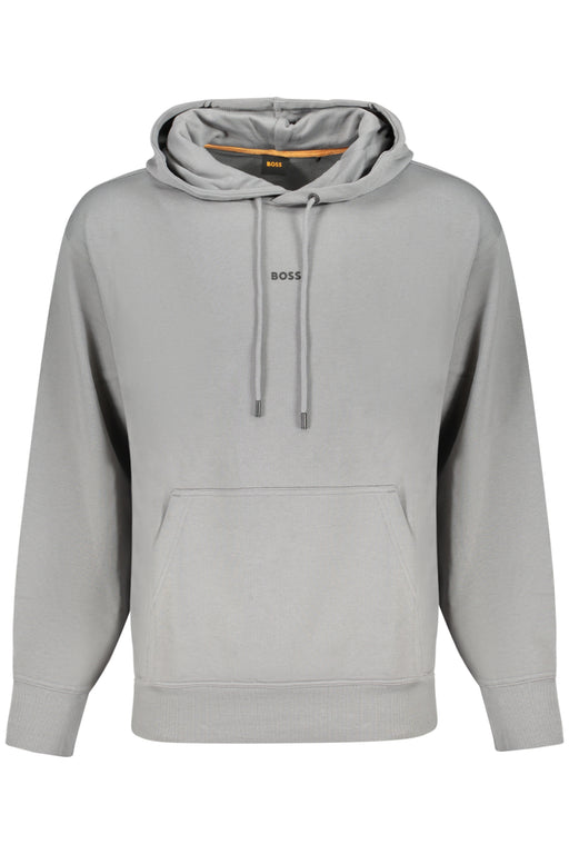 Boss Mens Gray Zip-Up Sweatshirt