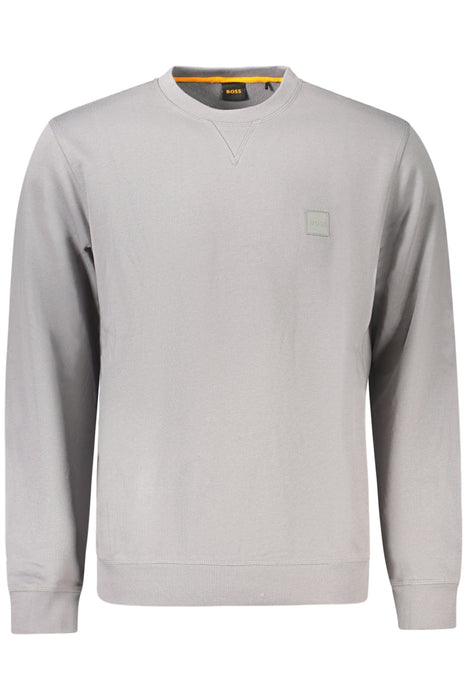 Boss Mens Gray Zip-Up Sweatshirt