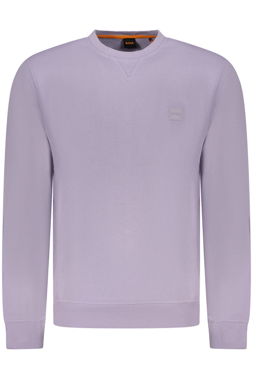 Boss Purple Mens Zip-Up Sweatshirt