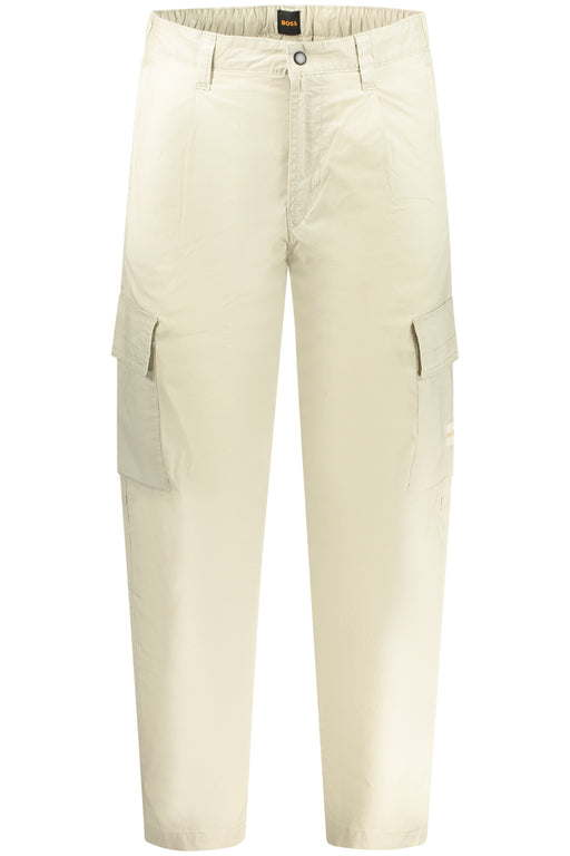 Boss Mens Trousers Beige