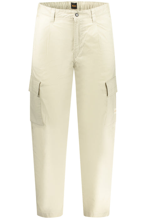 Boss Mens Trousers Beige