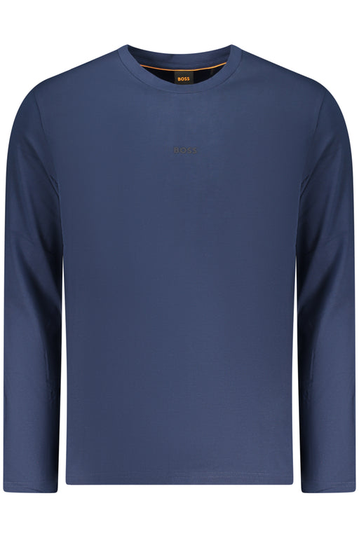 Boss Mens Long-Sleeved T-Shirt, Blue
