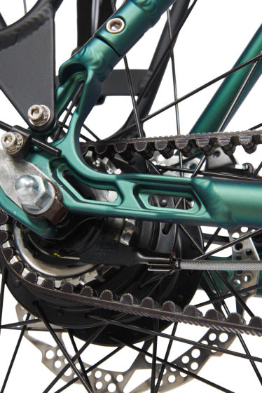Voyager Belt 28 Inch 47 cm Women 8SP Hydraulic Disc Brake Dark Green,
