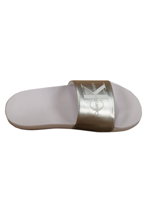 Calvin Klein Womens Slippers Footwear Silver