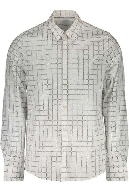 Calvin Klein White Mens Long Sleeve Shirt