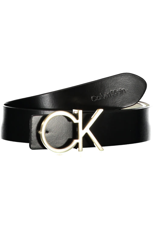 Calvin Klein Womens Black Leather Belt