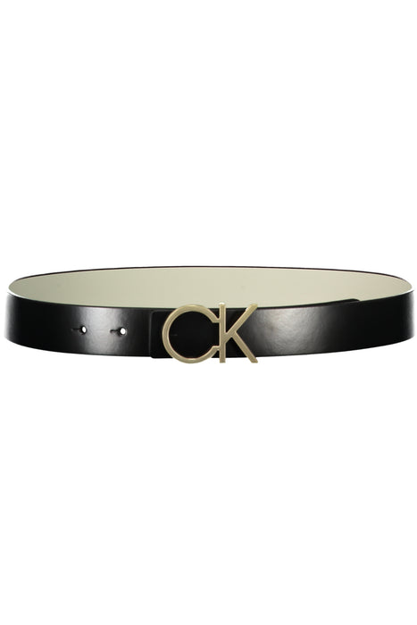 Calvin Klein Womens Black Leather Belt