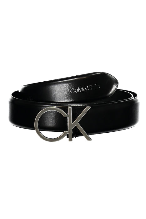 Calvin Klein Mens Black Leather Belt