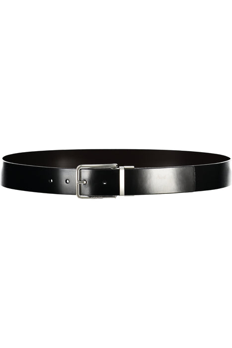 Calvin Klein Mens Black Leather Belt