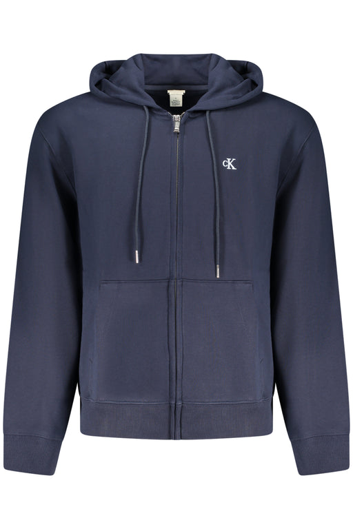 Calvin Klein Mens Blue Zip-Up Sweatshirt