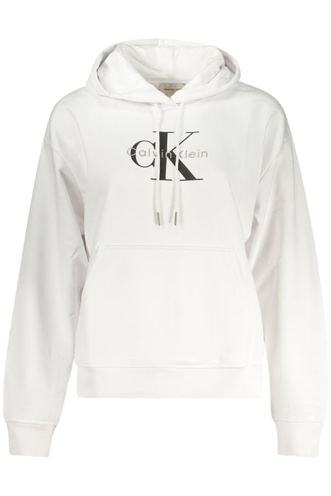 Calvin Klein Womens Zip-Up Sweatshirt White