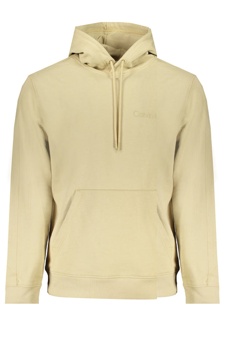 Calvin Klein Mens Beige Zipless Sweatshirt