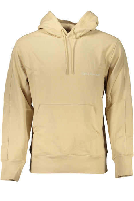 Calvin Klein Mens Beige Zipless Sweatshirt