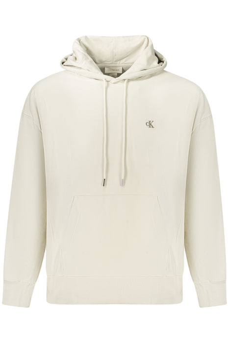 Calvin Klein Mens Zip-Up Sweatshirt, Beige