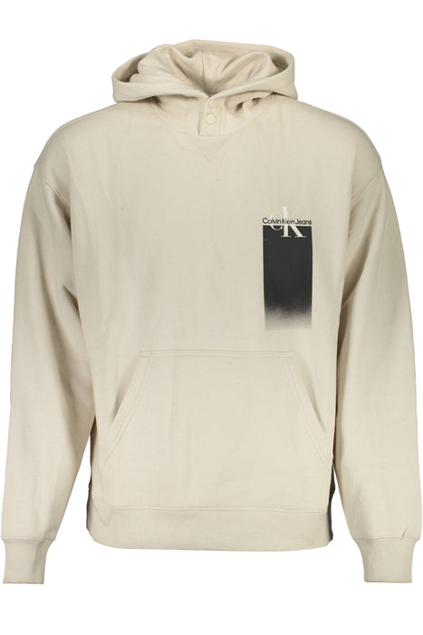 Calvin Klein Sweatshirt Without Zip Man Beige
