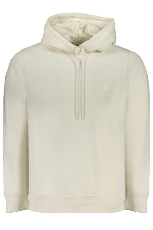 Calvin Klein Mens White Zipless Sweatshirt