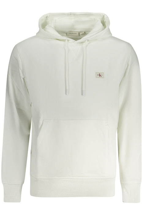 Calvin Klein Mens Zip-Up Sweatshirt White