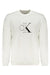 Calvin Klein Mens White Zipless Sweatshirt