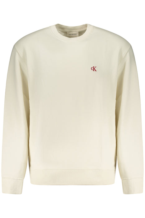 Calvin Klein Mens Zip-Up Sweatshirt White