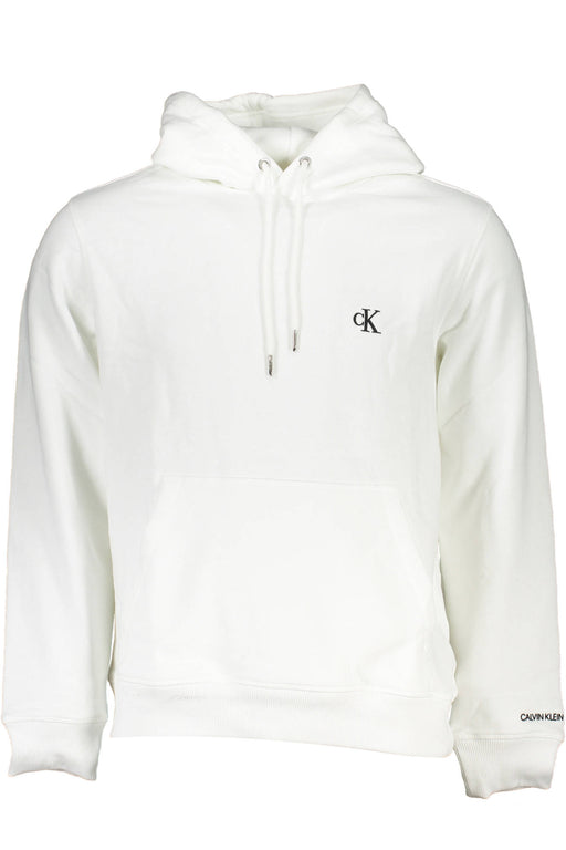 Calvin Klein Mens White Zipless Sweatshirt