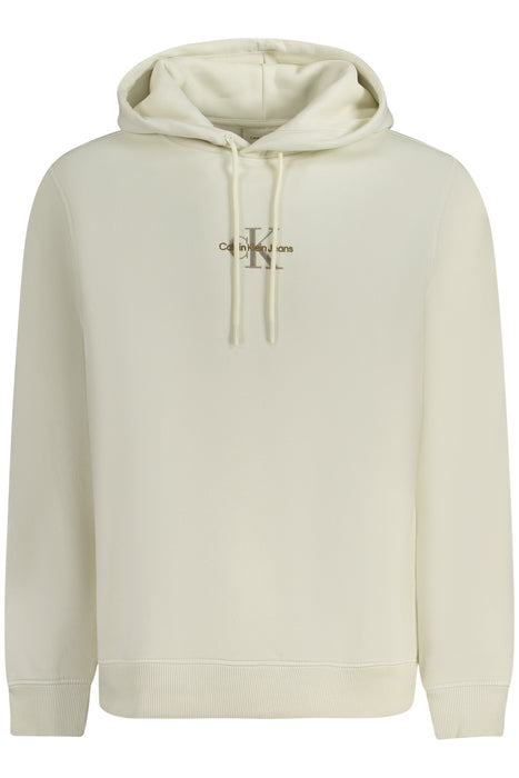 Calvin Klein Mens Zip-Up Sweatshirt White