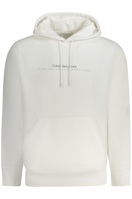 Calvin Klein Mens Zip-Up Sweatshirt White