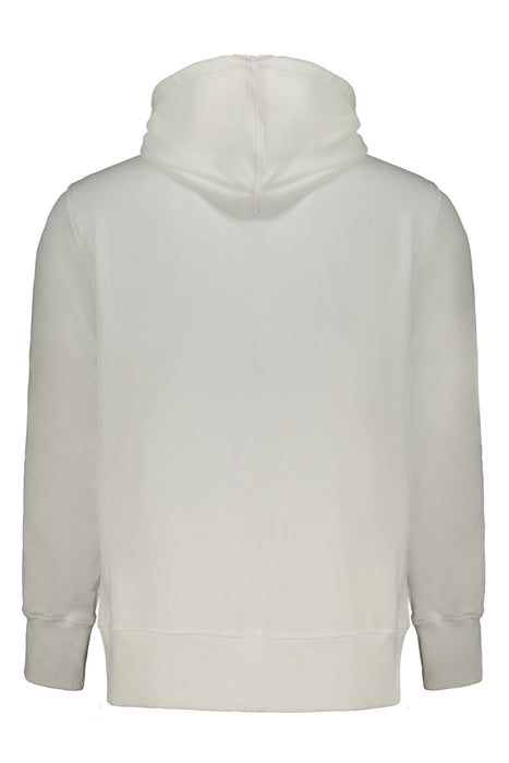Calvin Klein Mens White Zipless Sweatshirt