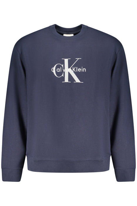 Calvin Klein Mens Blue Zip-Up Sweatshirt