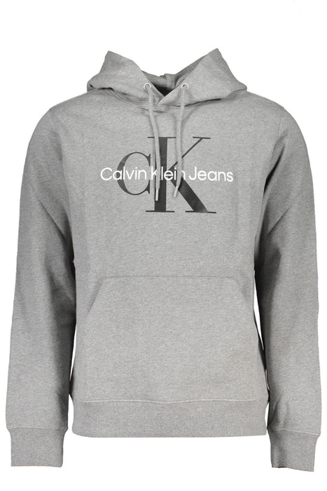 Calvin Klein Mens Gray Zipless Sweatshirt