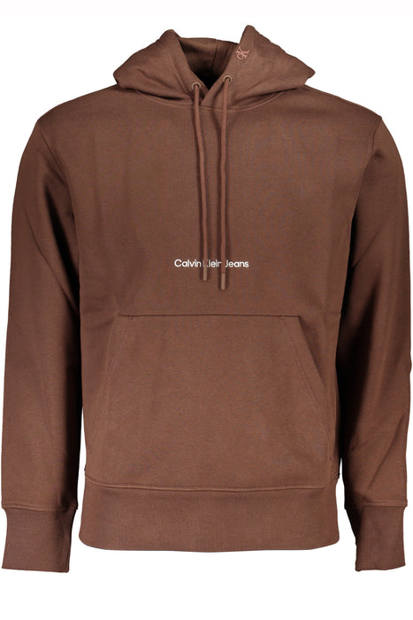 Calvin Klein Mens Brown Zipless Sweatshirt