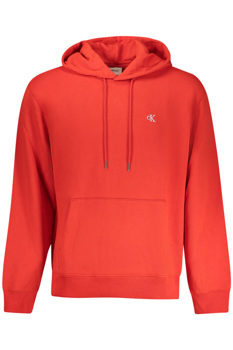 Calvin Klein Mens Red Zip-Up Sweatshirt