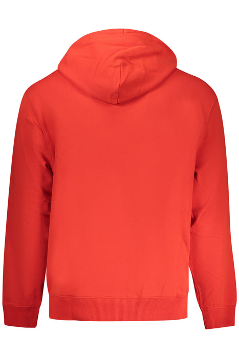 Calvin Klein Mens Red Zip-Up Sweatshirt