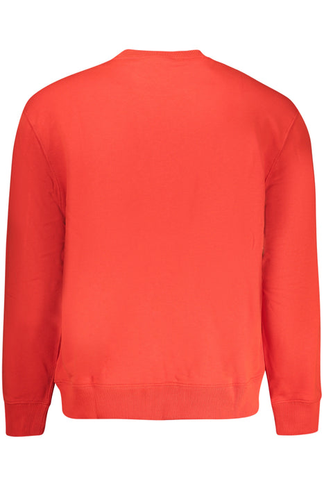 Calvin Klein Mens Red Zip-Up Sweatshirt