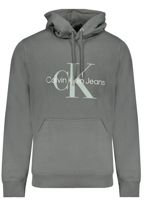 Calvin Klein Mens Green Zipless Sweatshirt