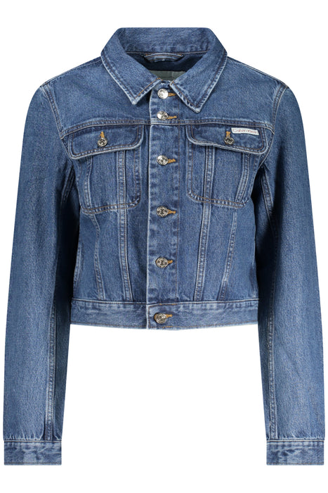 Calvin Klein Womens Blue Denim Jacket