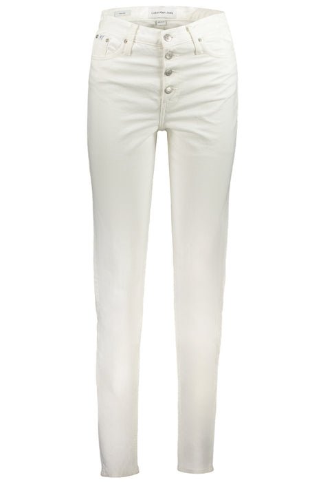 Calvin Klein Womens Denim Jeans White