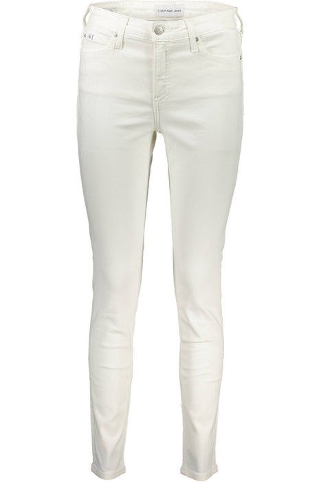Calvin Klein Womens Denim Jeans White