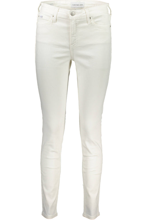 Calvin Klein Womens Denim Jeans White