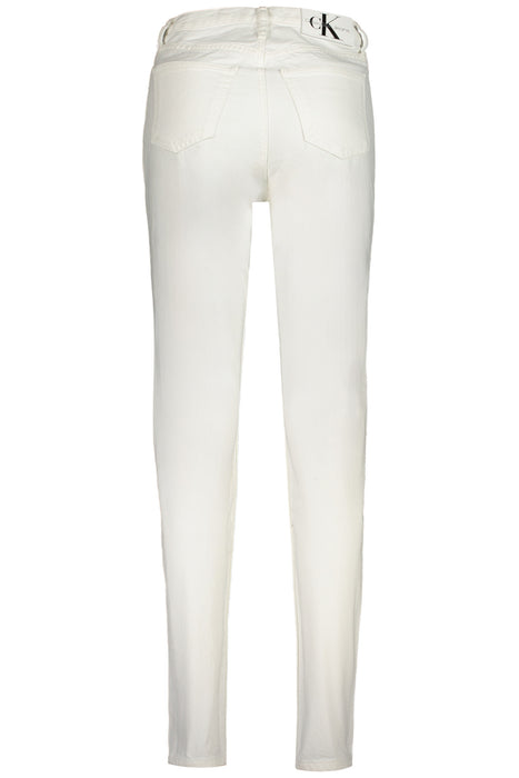 Calvin Klein Womens Denim Jeans White
