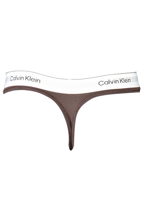 Calvin Klein Womens Thong Brown